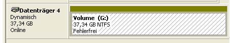 Ein funktionierendes hardwarebasiertes RAID-0-Volume