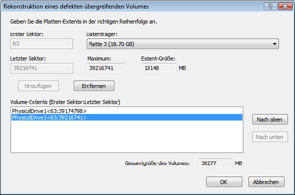 Volume-Extents