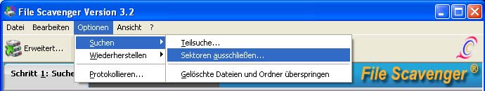 Befehle zum Ausschließen fehlerhafter Sektoren