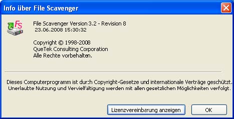 Info über File Scavenger®