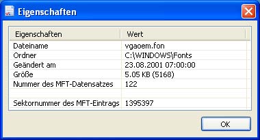 Eigenschaften von „vgaoem.fon“